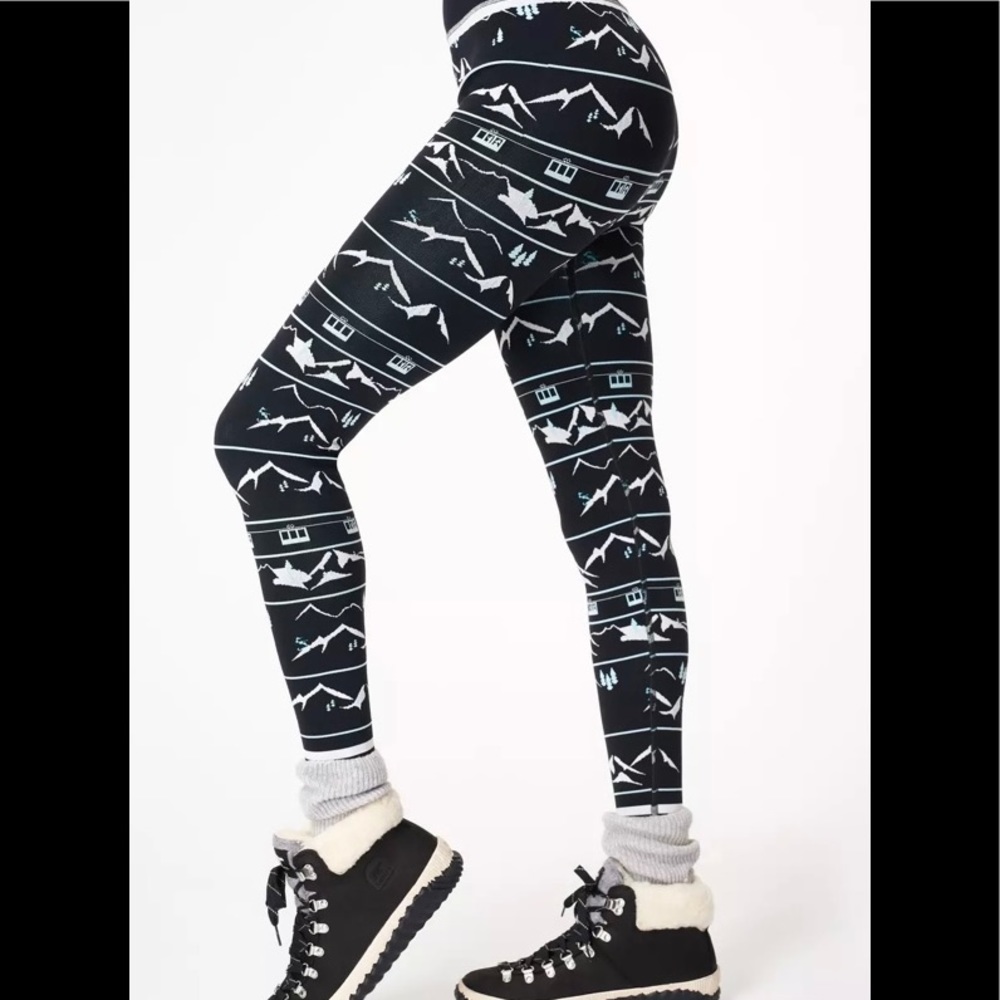 Sweaty Betty Ski Base Layer Leggings Navy